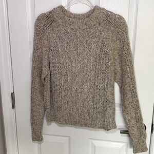 Lucky Brand Chunky Cable Knit Crewneck Sweater size large